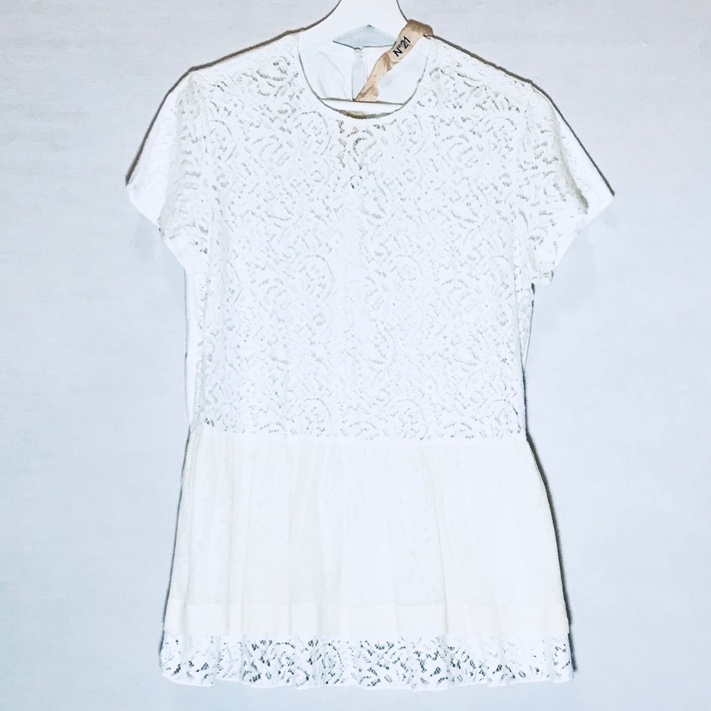 No. 21 White Lace Blouse